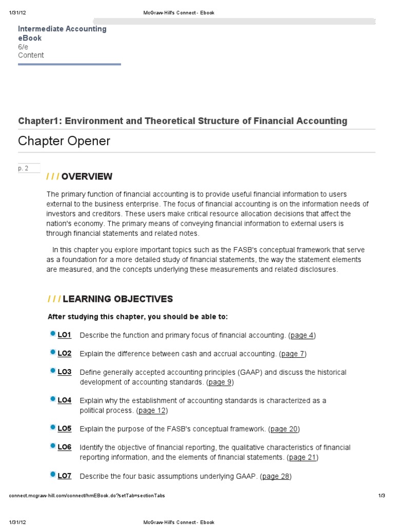 Chapter 1 | PDF | Financial Accounting Standards Board | Generally ...