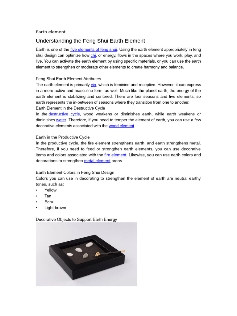 Earth Element | PDF