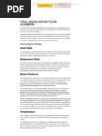 Vital Signs Reference Chart for All Ages | PDF