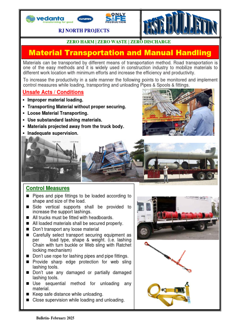 110C - Material Transportation and Manual Handling | PDF