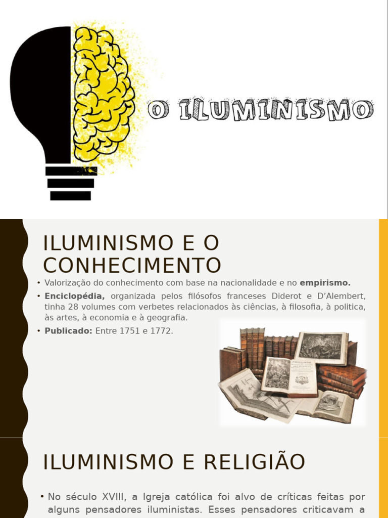 Iluminismo: Conhecimento, Política e Igualdade | PDF | Iluminismo ...
