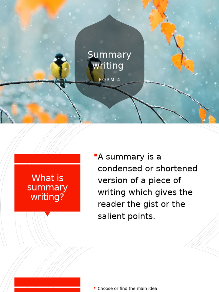 Summary Writing Form 4 - Summarizing A Passage | PDF | Tattoo | Information