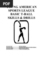 Young American Sports League Basic T-Ball Skills & Drills