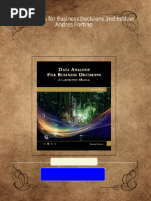 Data Analysis for Business Decisions 2nd Edition Andres Fortino download pdf