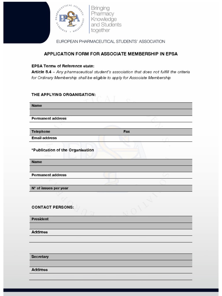 Associate Membership Form 2012 | PDF | Career & Growth | Law
