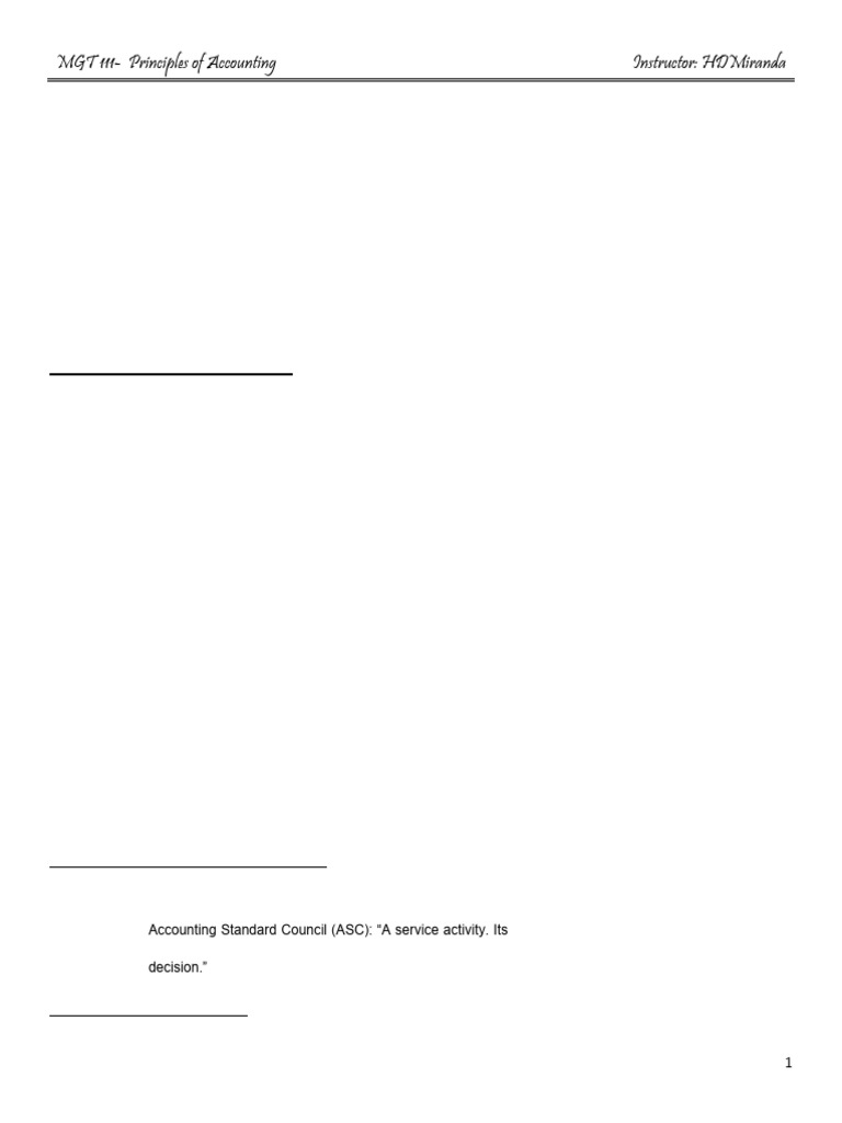 Introduction to Accounting Principles | PDF | Expense | Balance Sheet