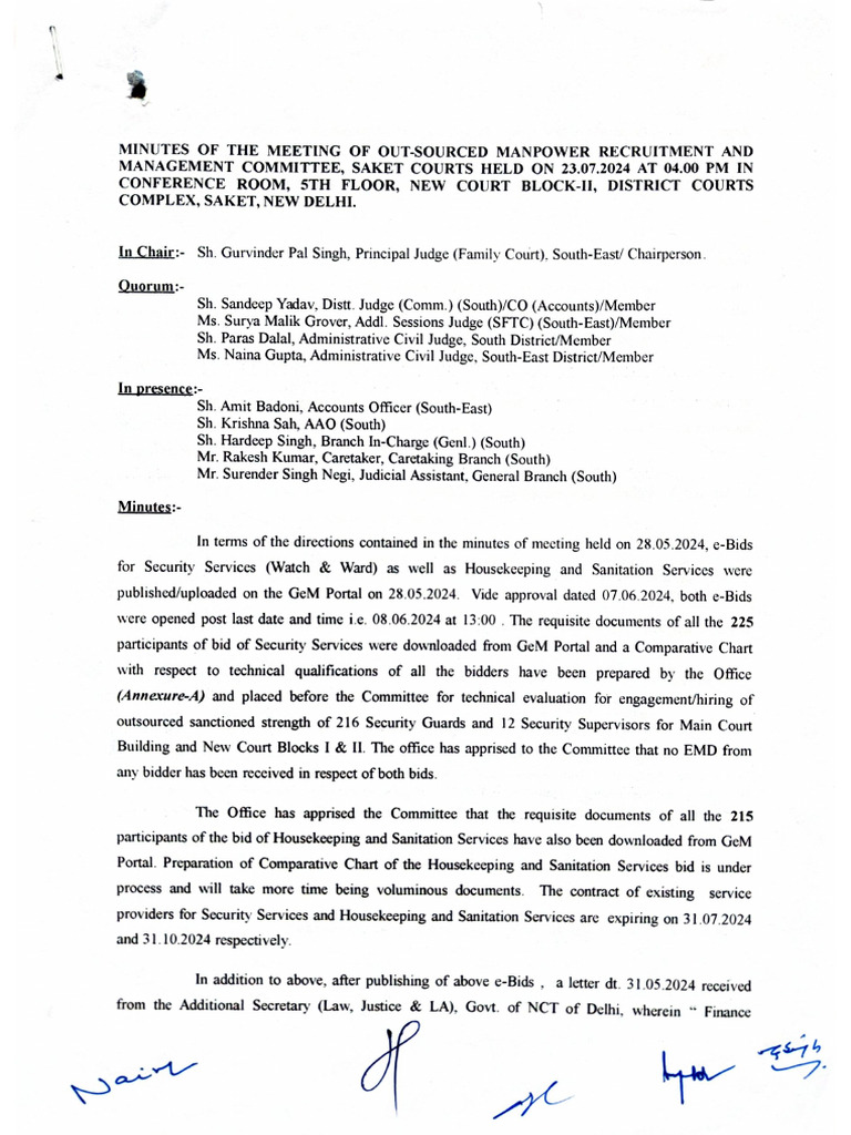 Minutes dt.23.07.2024 | PDF