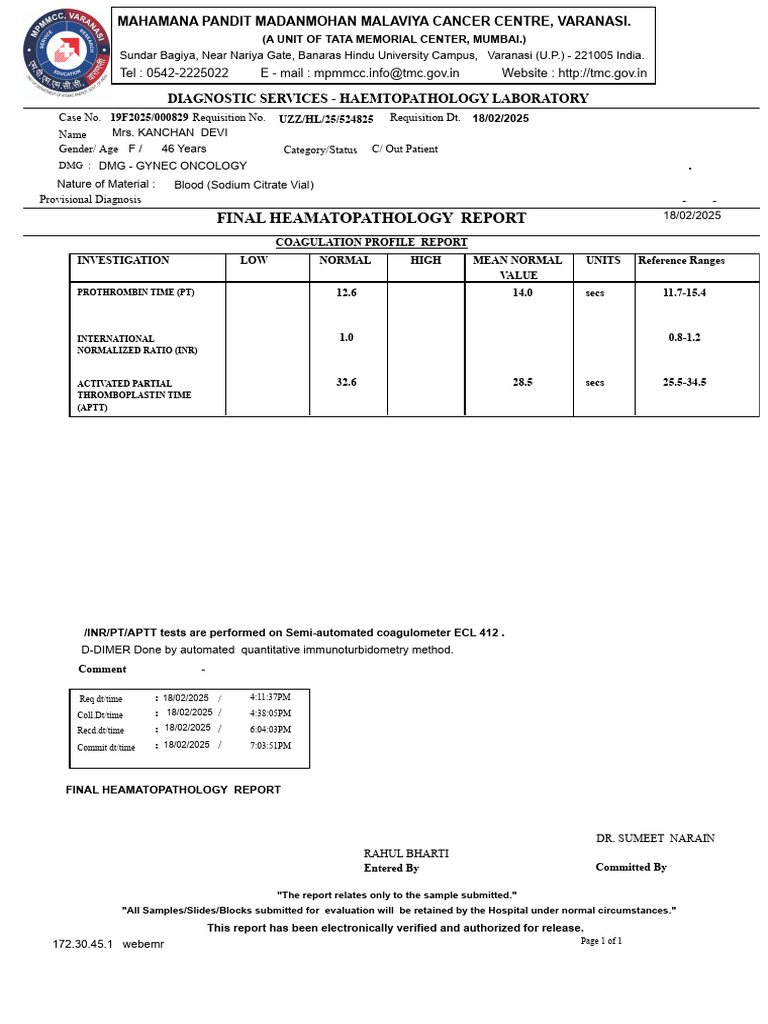 Allreports Aspx | PDF | Medicine | Hematology