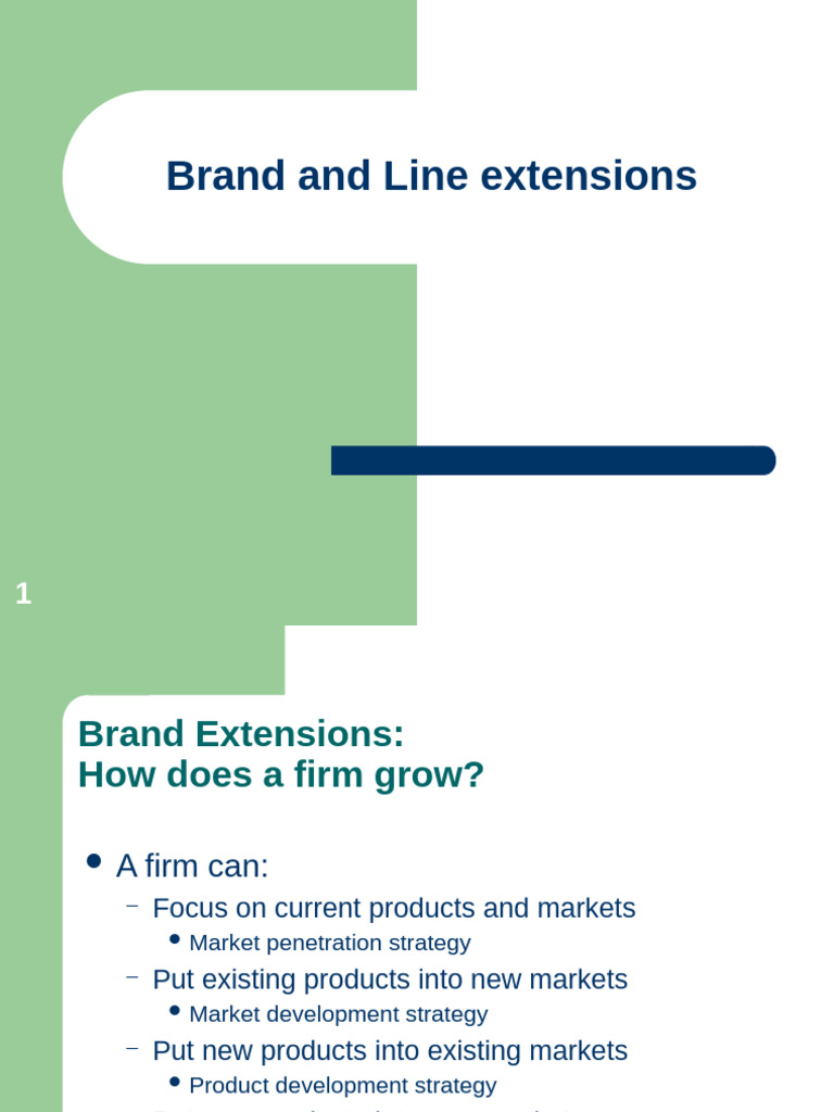 Brand and Line Extension Strategies | PDF | Brand | Marketing