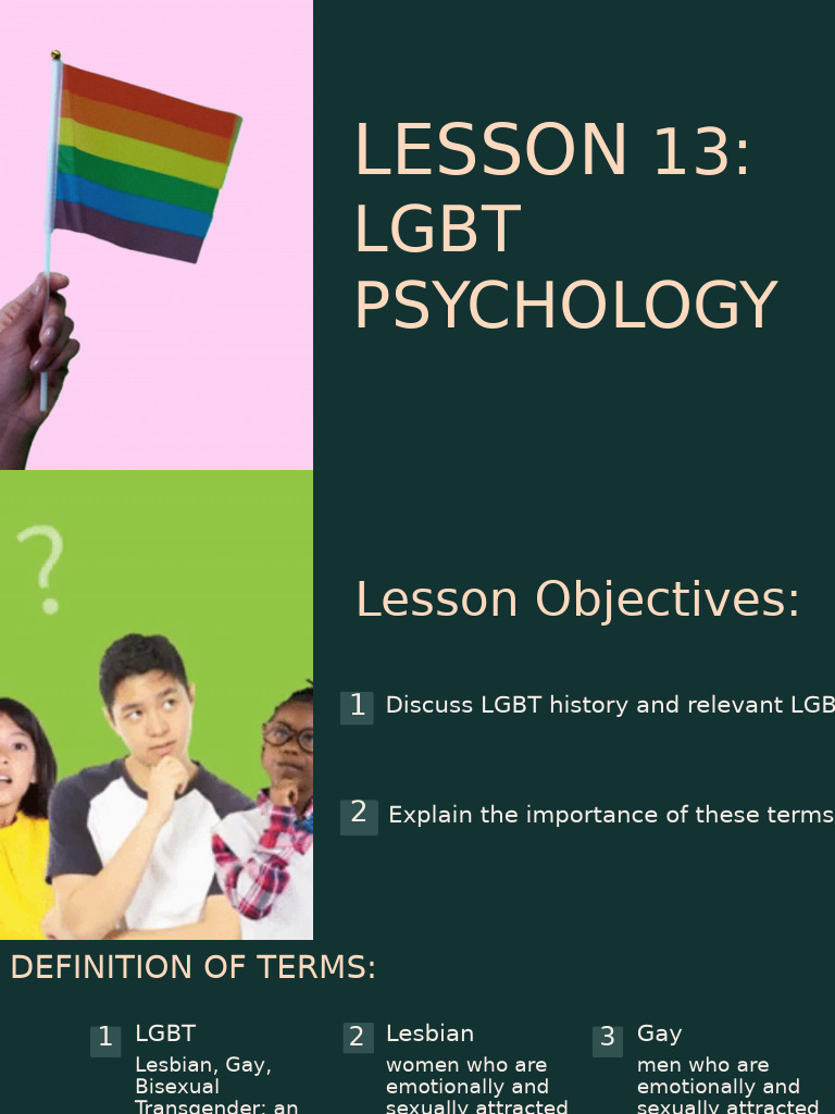 LGBT Psychology: History and Terms | PDF | Transgender | LGBTQIA+ Studies