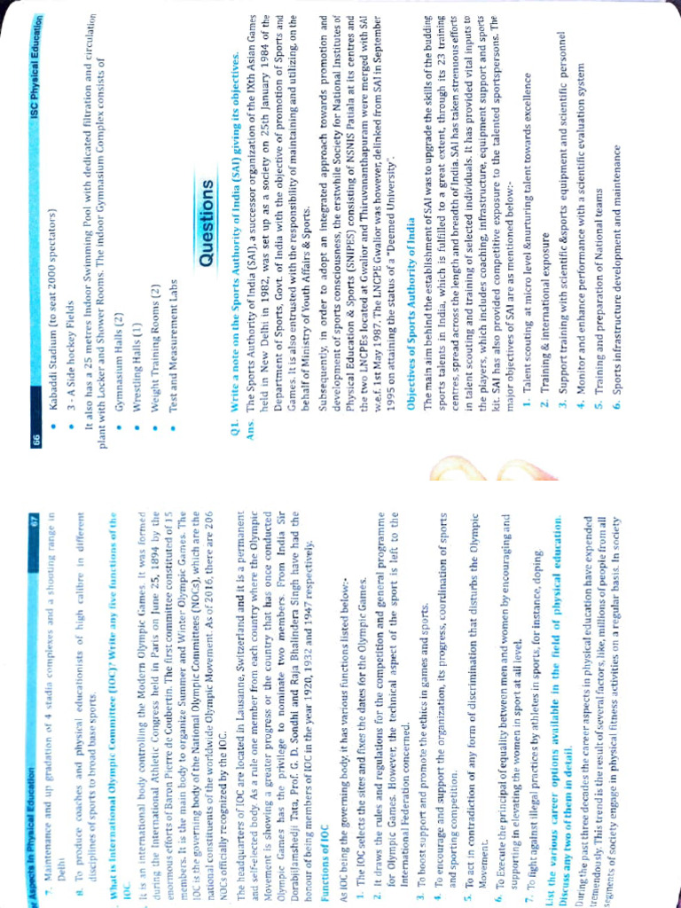 3,5,6 Question Answer | PDF | Sports