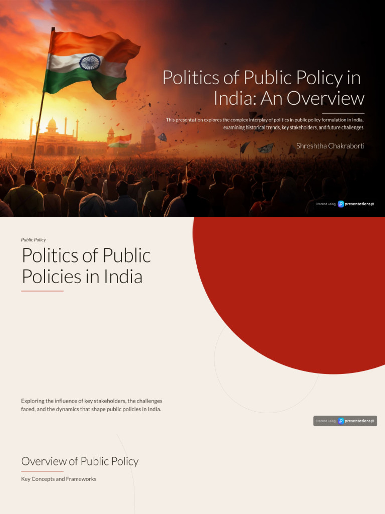Politics of Public Policy in India | PDF