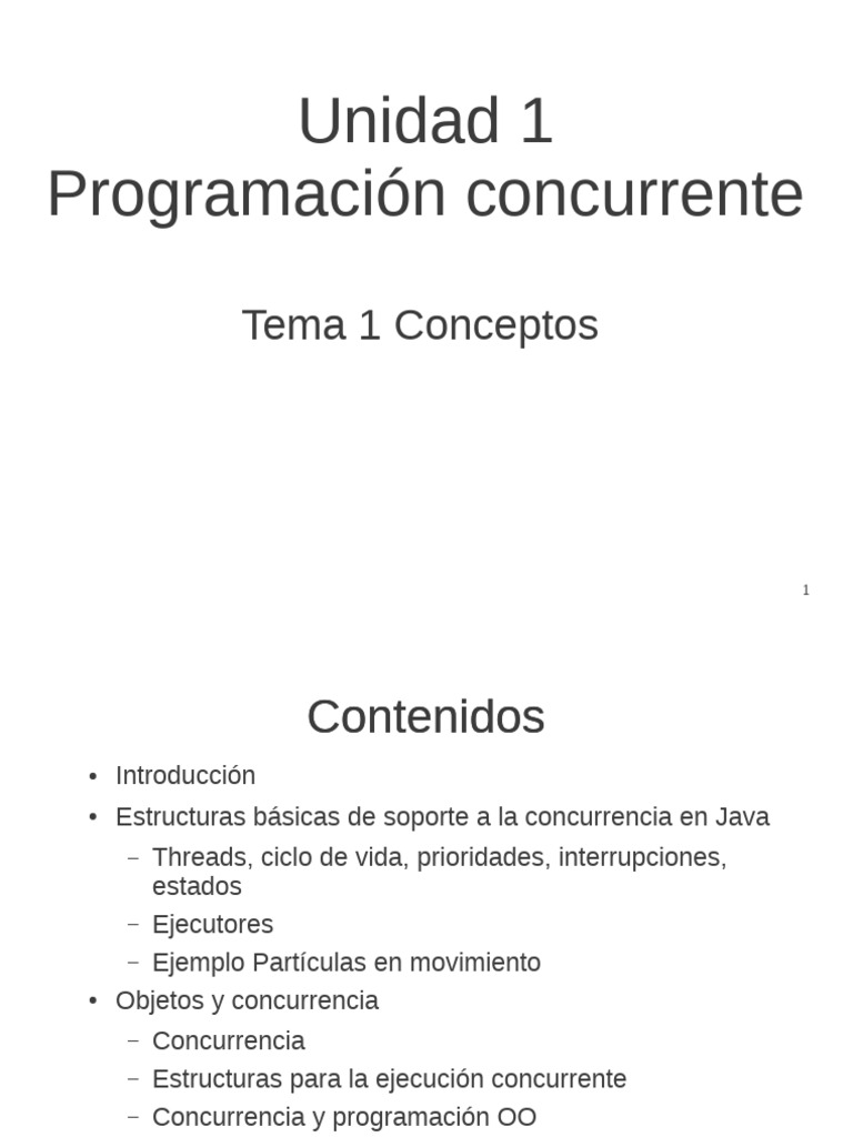Programación Concurrente en Java | PDF | Hilo (Computación) | Proceso ...
