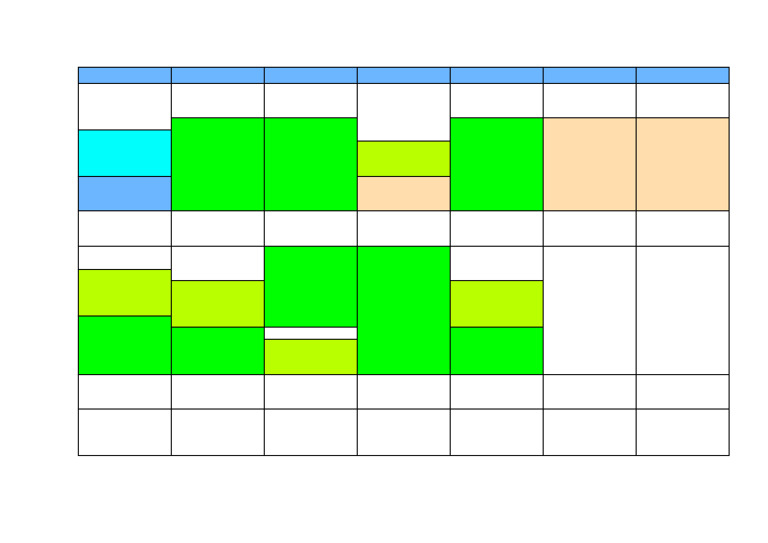 Weekly Schedule Overview | PDF