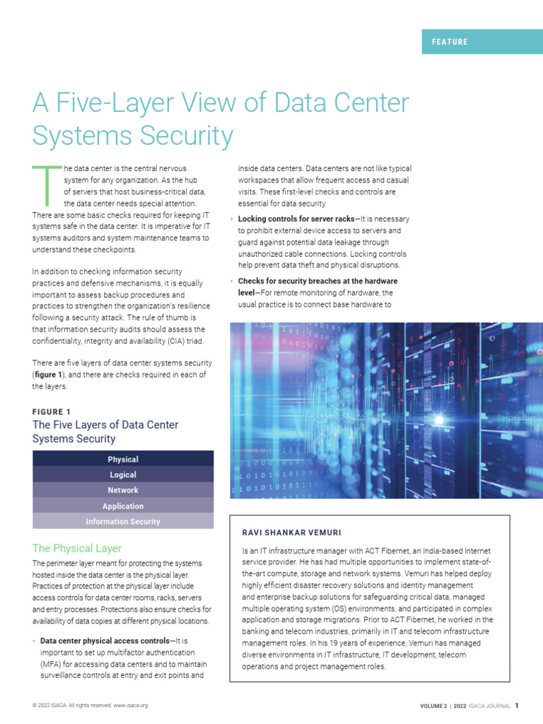 Five Layers of Data Center Security | PDF | Computer Network ...