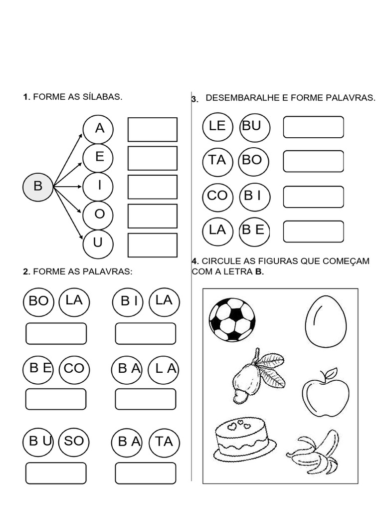Atividades Caderno 1º Ano | PDF