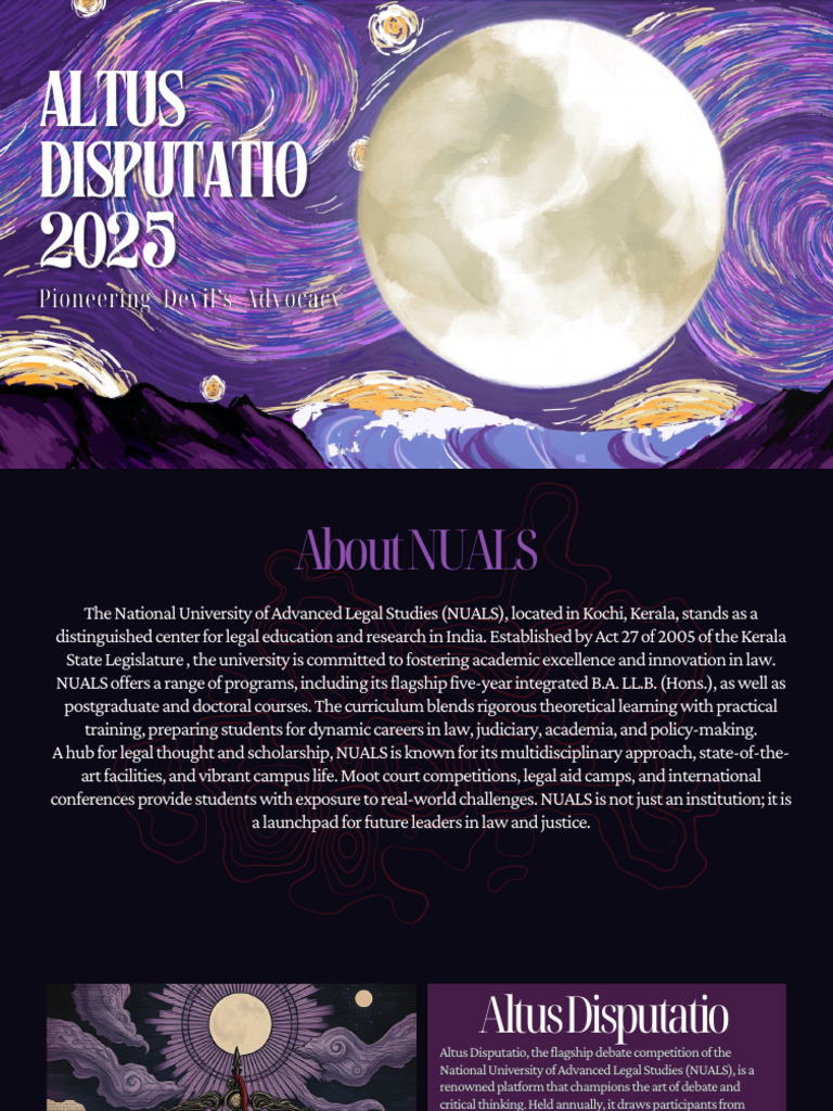 Altus Disputatio 2025: Legal Debate Challenge | PDF
