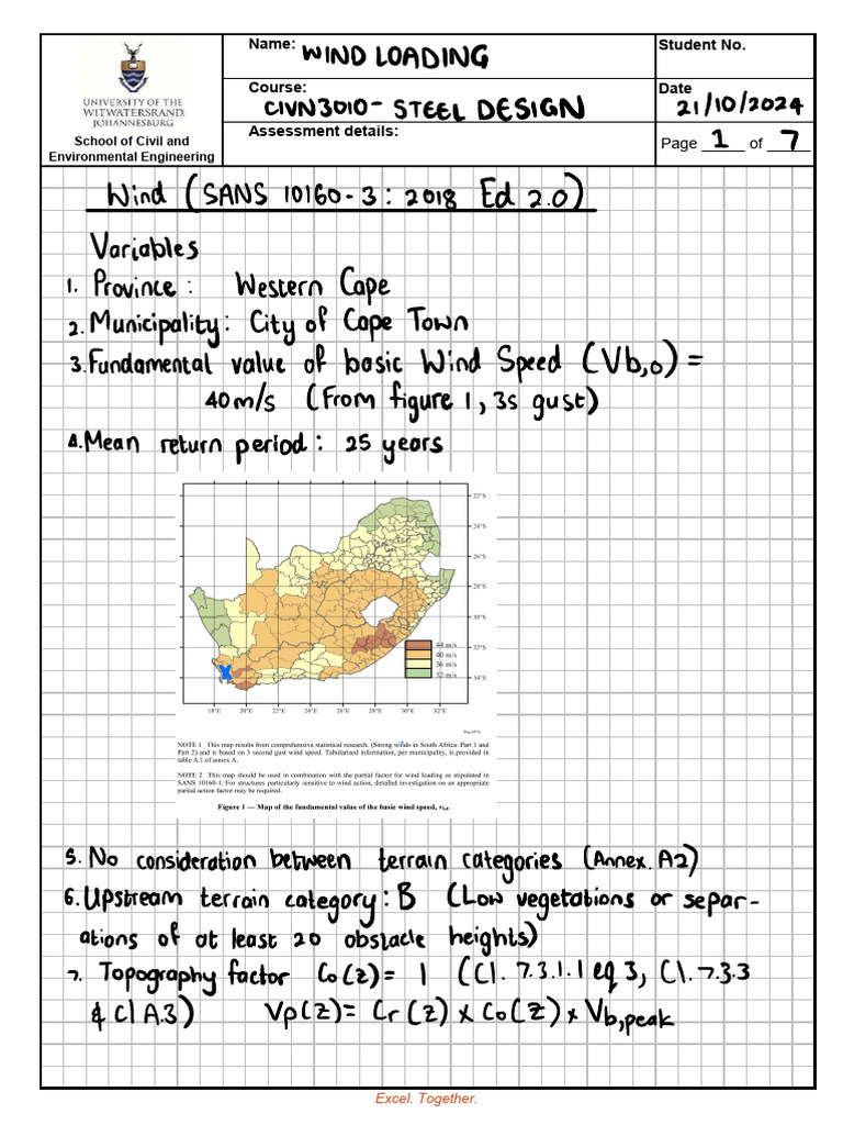 Wind Loading Analysis for CIVN3010 | PDF | Pressure | Wound