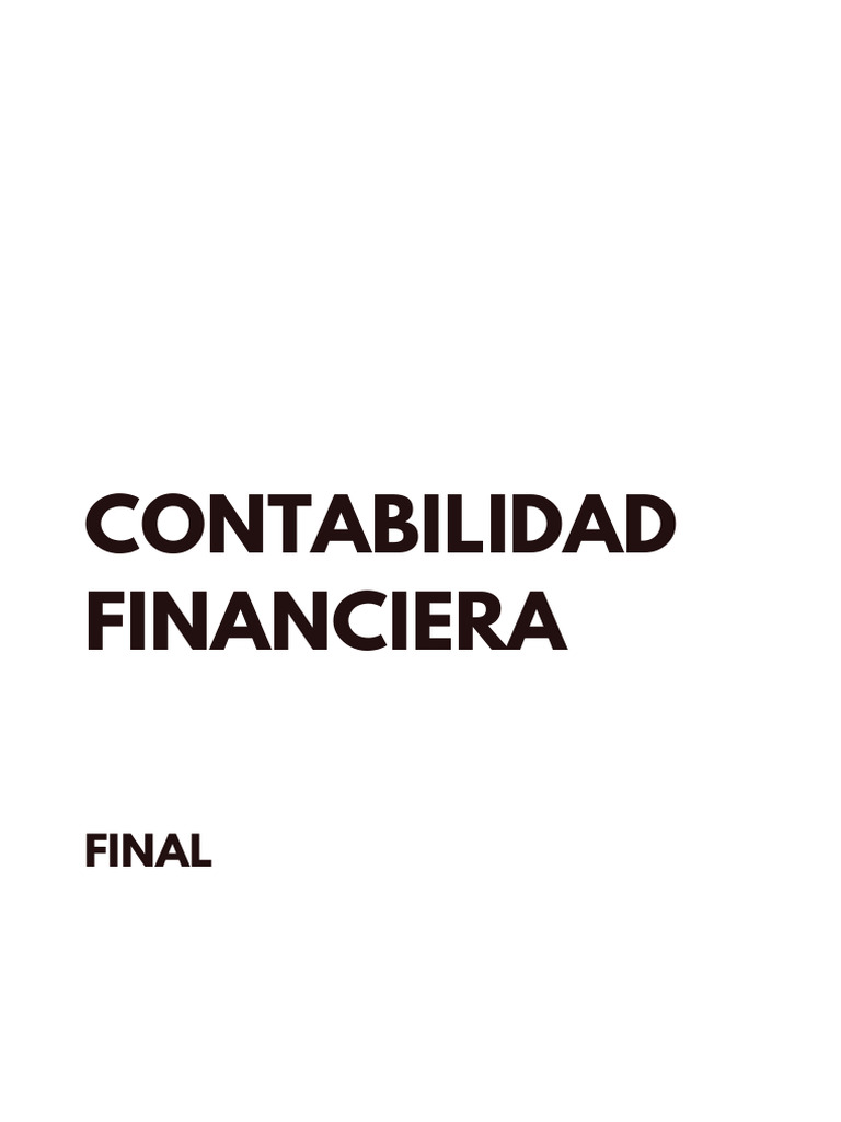 Final Contabilidad | PDF | Contabilidad | Estado financiero