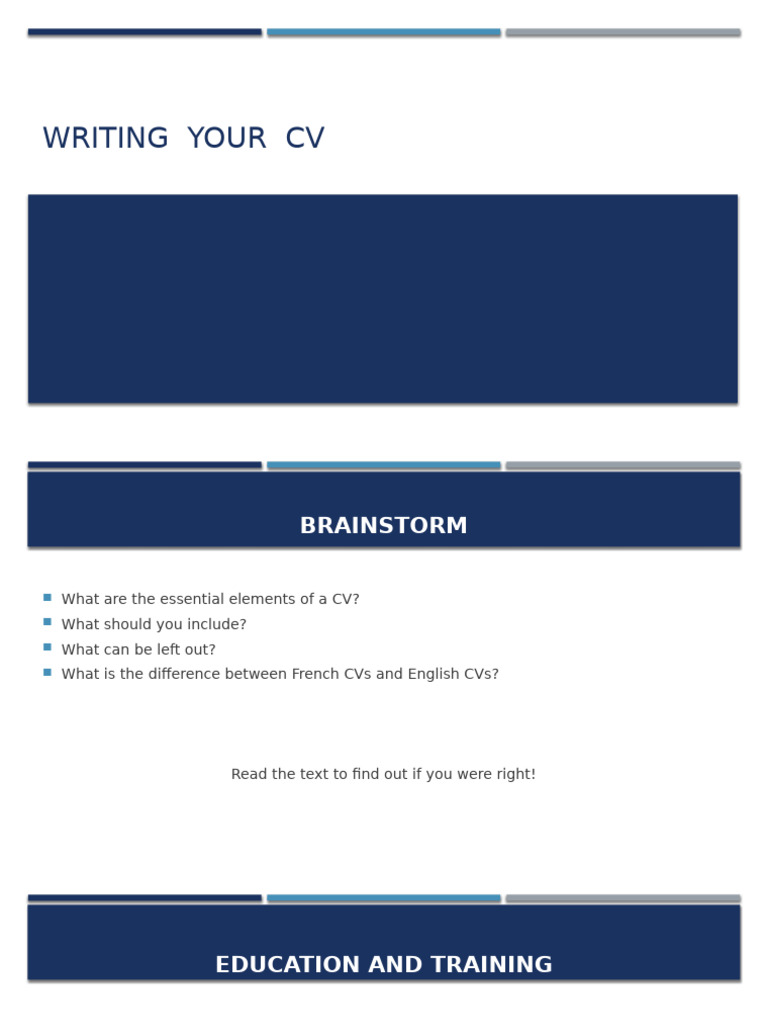 Essential CV Writing Tips Guide | PDF