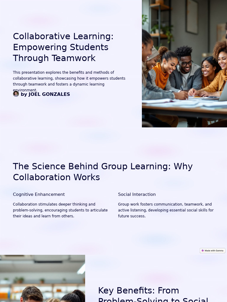 Collaborative Learning Empowering Students Through Teamwork | PDF ...