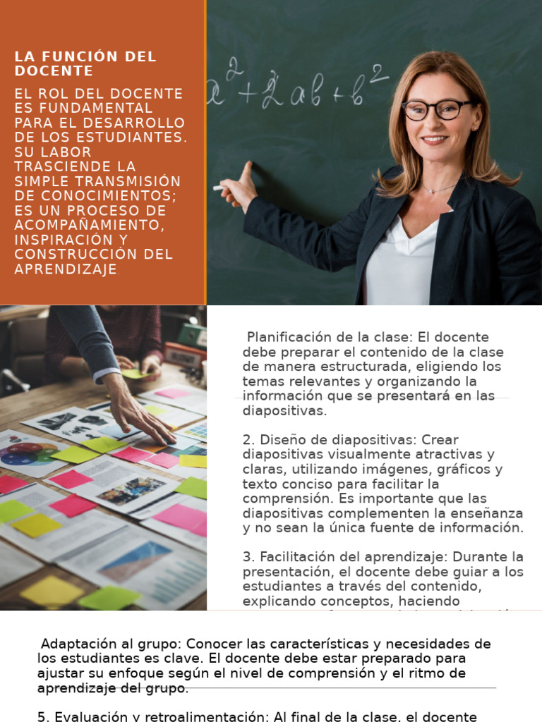 Rol del Docente en el Aprendizaje | PDF | Maestros | Evaluación