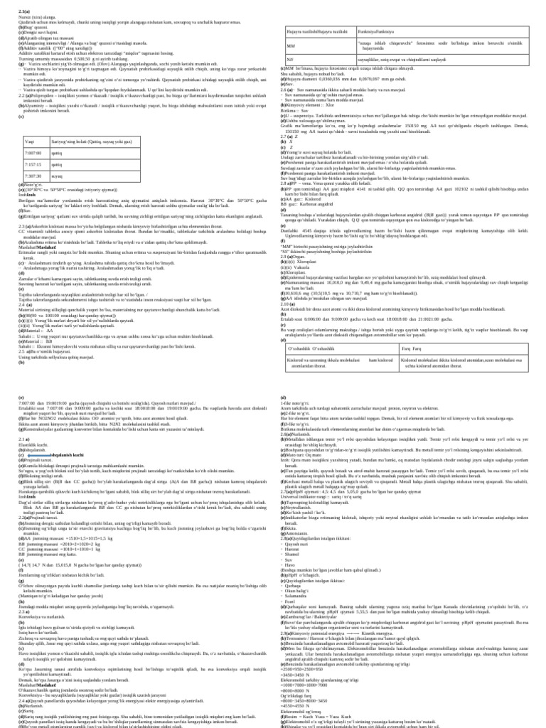 serebry javoblari | PDF