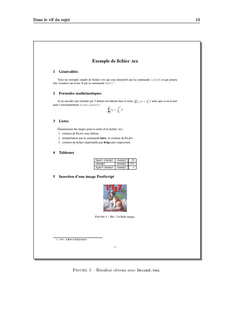Guide pratique pour créer un fichier .tex | PDF | Langue française | TeX