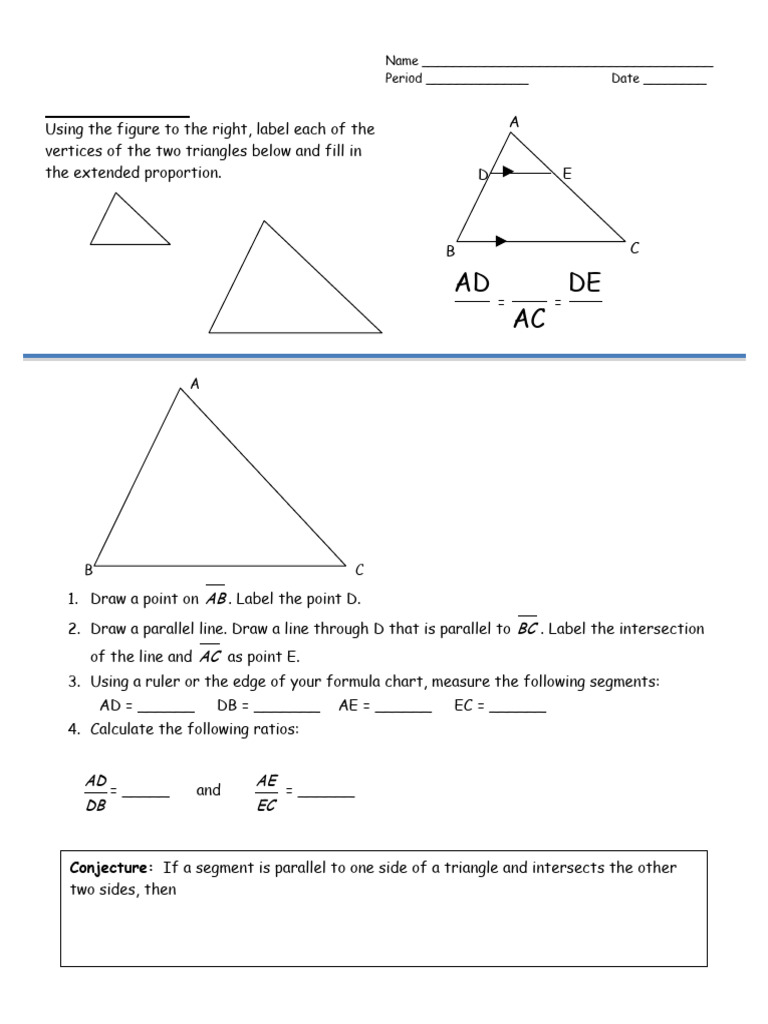 Proportionality Theorems in Geometry | PDF | Triangle | Elementary ...