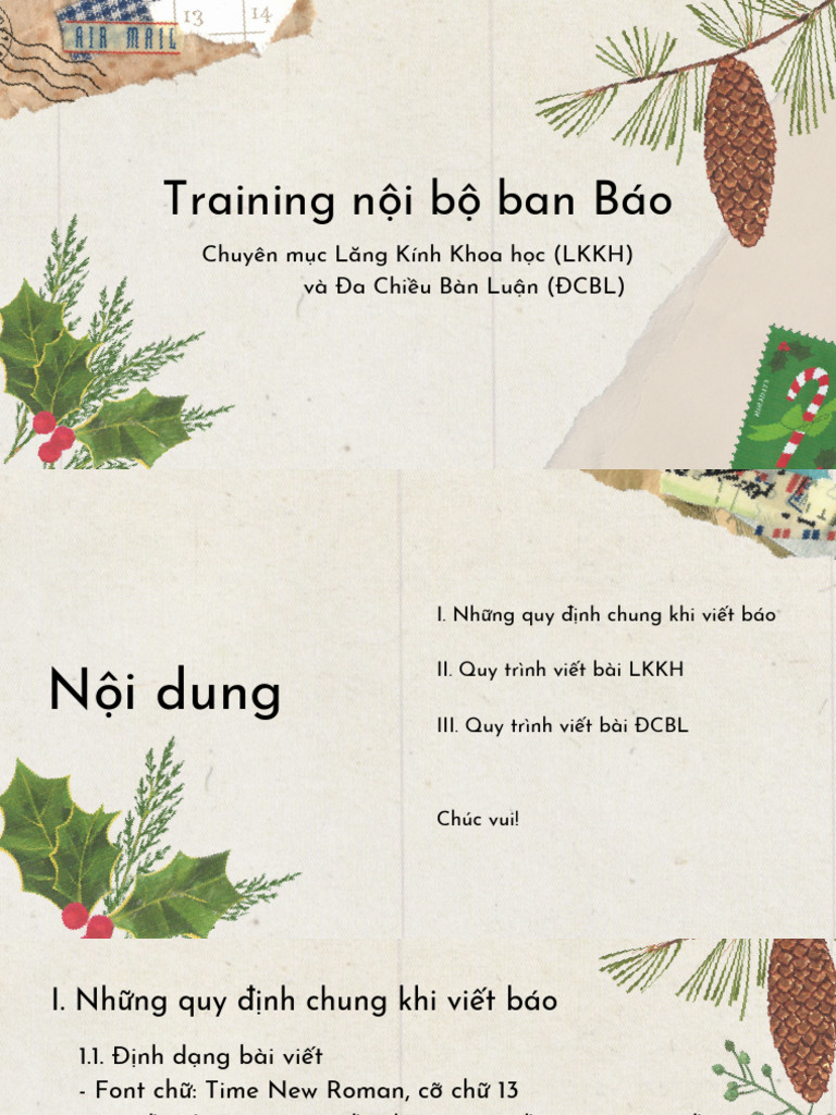 Training ĐCBL-LKKH Yes 20th | PDF