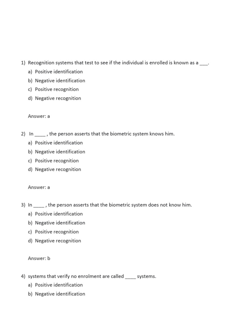Understanding Biometric Identification Systems | PDF | Biometrics ...