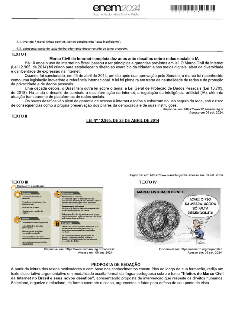 Efeitos e Desafios do Marco Civil da Internet | PDF | Internet | Justiça