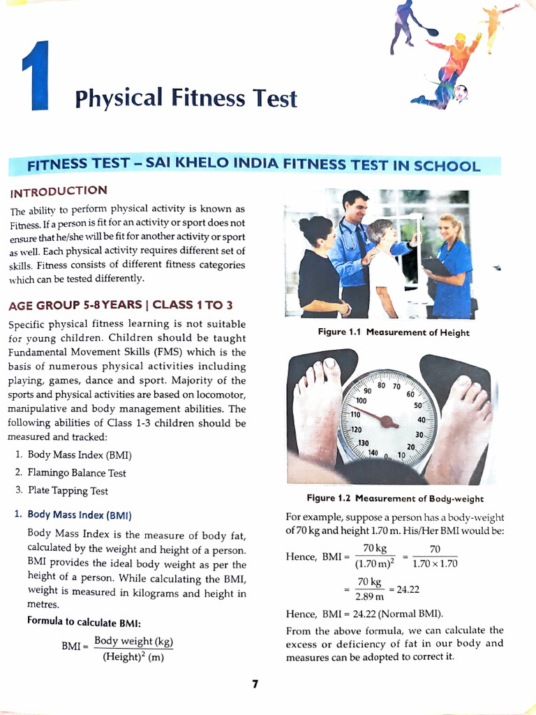Khelo India School Fitness Test Guide | PDF | Body Mass Index | Obesity