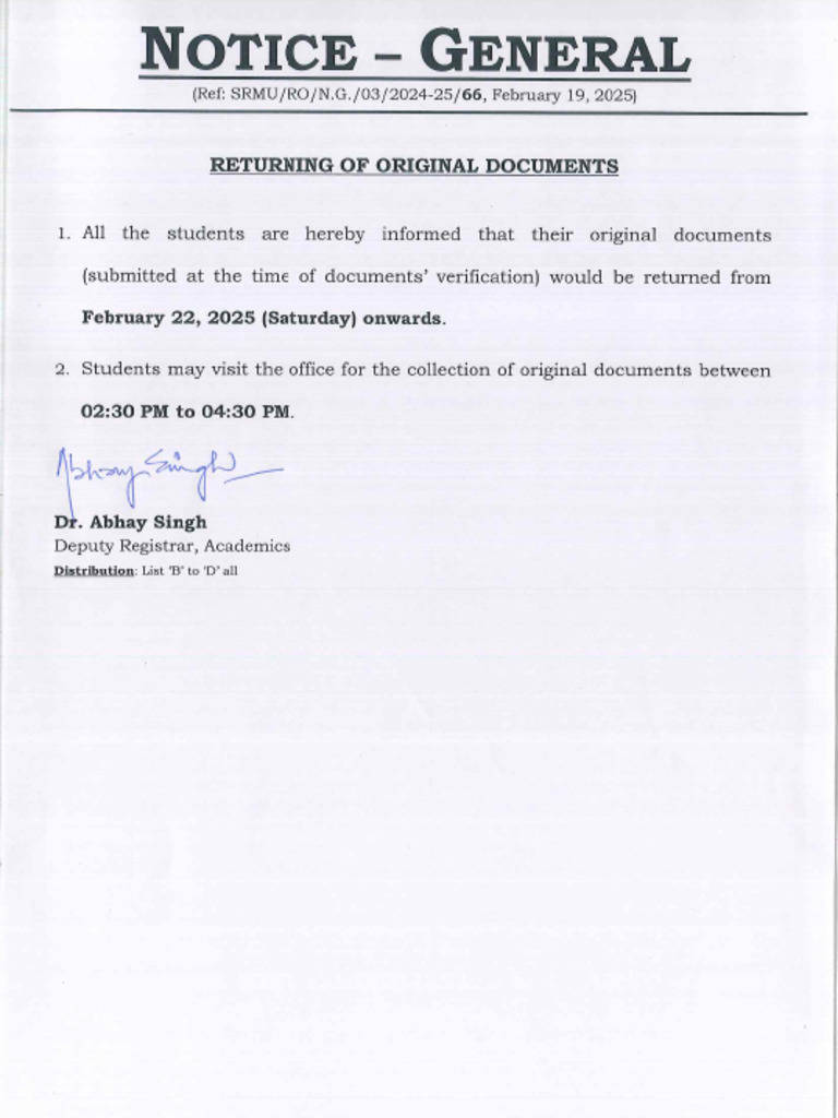 Notice General | PDF