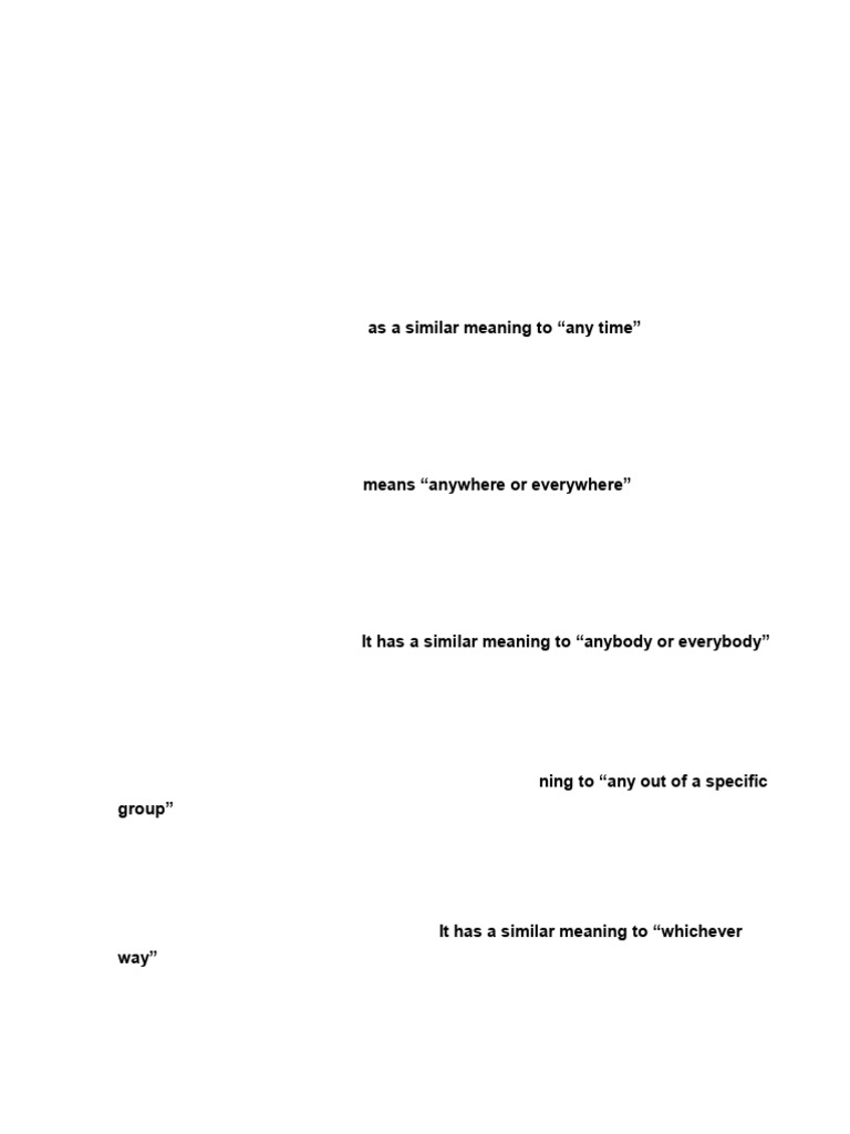 Words Ending With Ever PDF