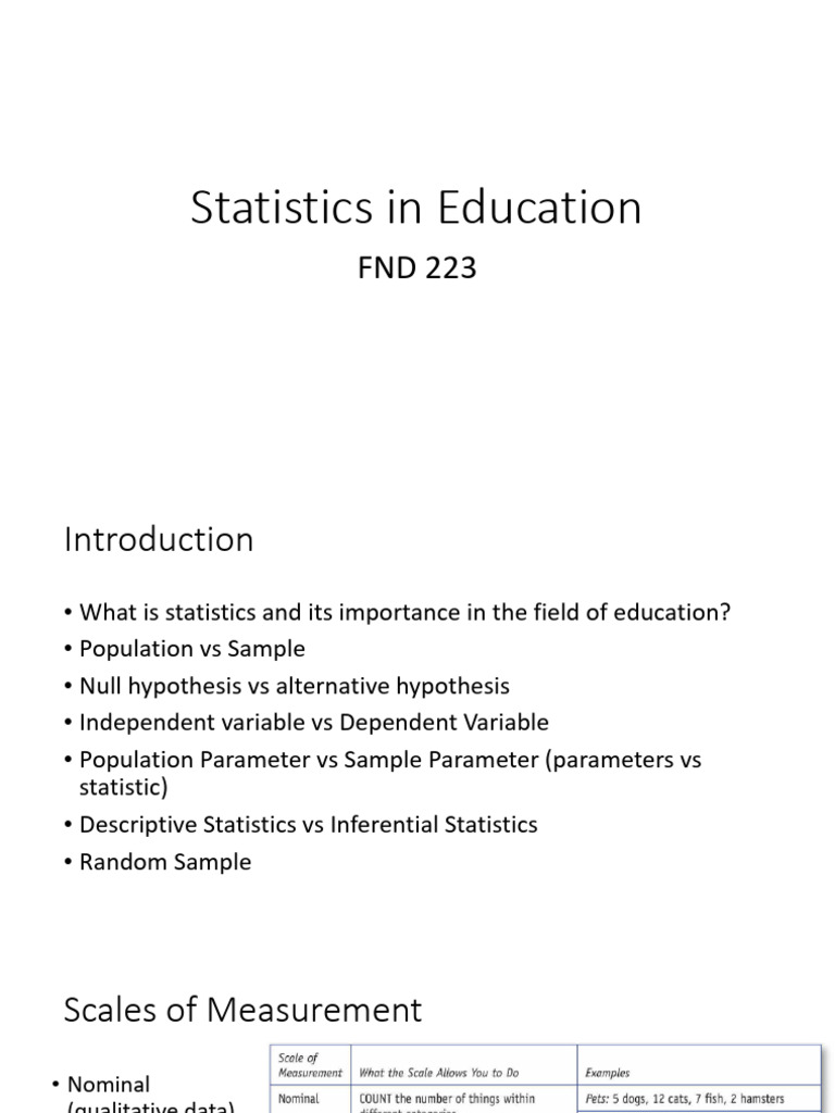 Statistics in Education6 | PDF | P Value | Variance