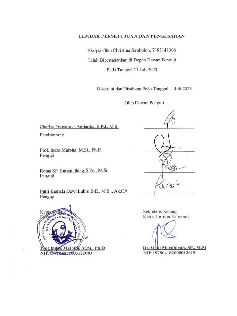 PENGESAHAN | PDF