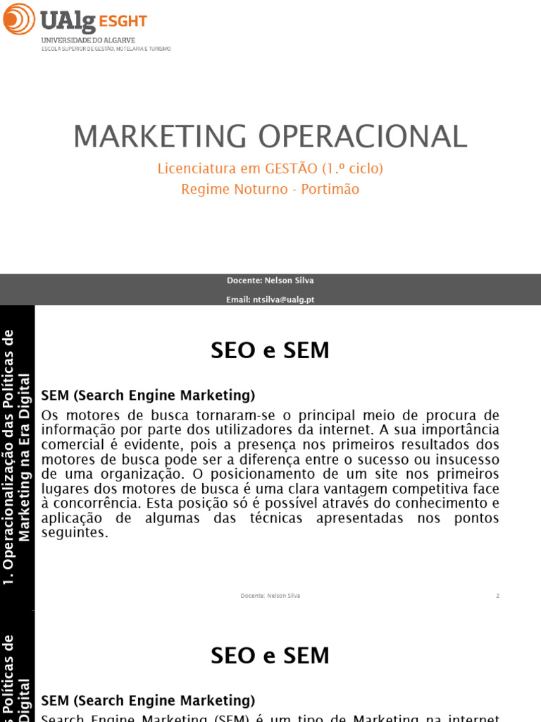 Estratégias de SEO e SEM para Marketing | PDF | SEO | Marketing
