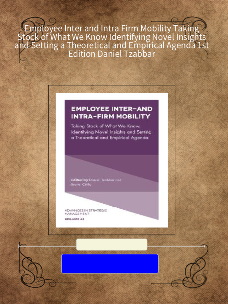 Buy ebook employee inter and intra firm mobility taking stock of what