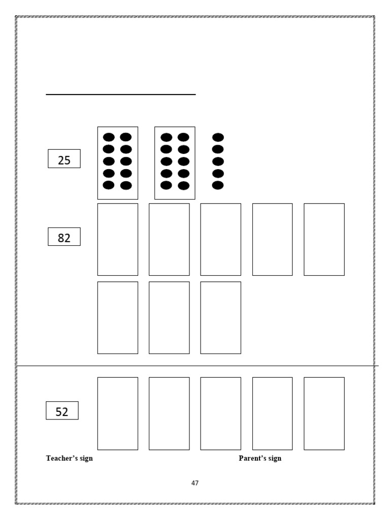 CBSE Class 1 Maths Practice Worksheets (62) - Numbers 51 To 100 | PDF