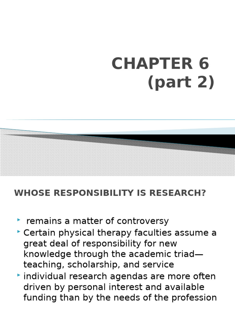 chp 6 part 2 | PDF | Institutional Review Board | Physical Therapy