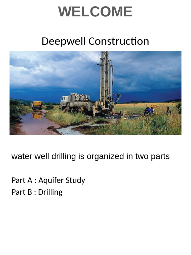 Deep Well Construction Overview | PDF | Drilling | Oil Well