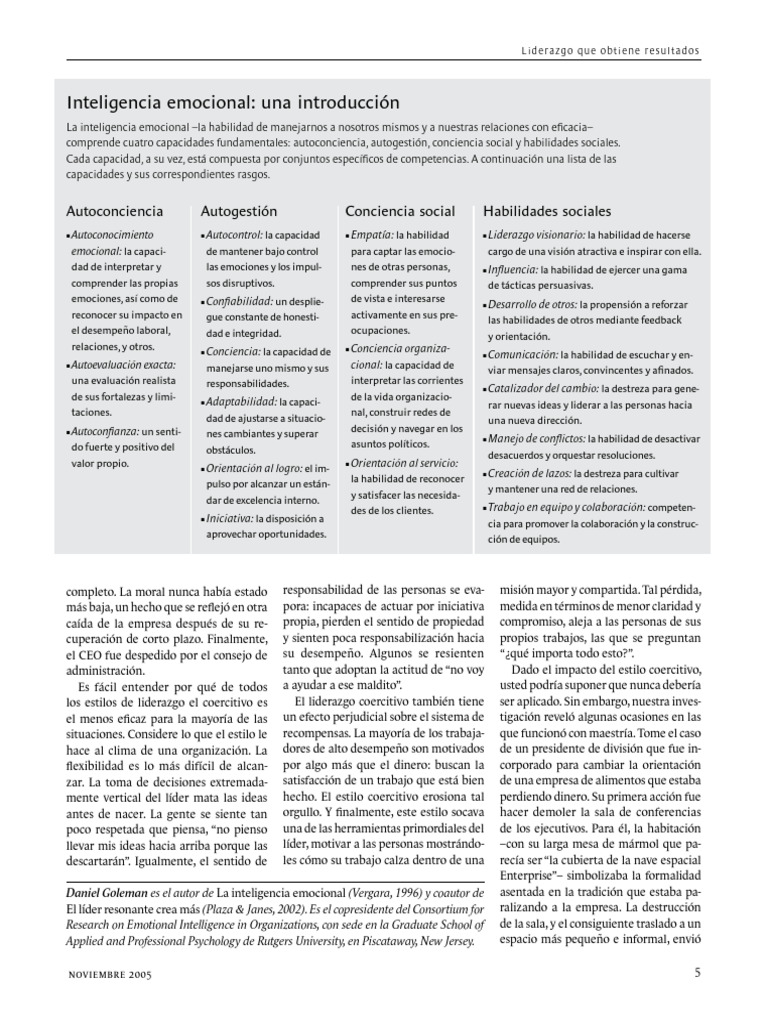 Liderazgo 4 | PDF | Las emociones | Liderazgo