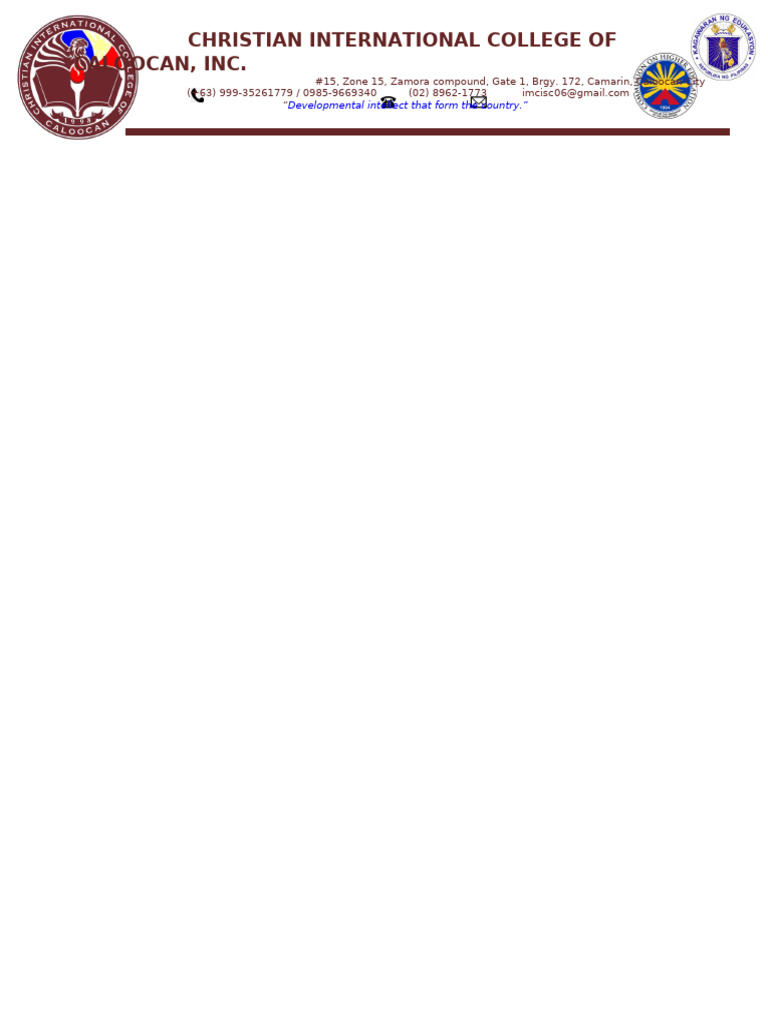 Cicc Letter Head - Short 1 | PDF