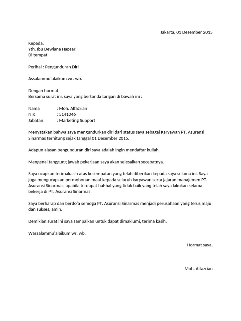 Resignation | PDF