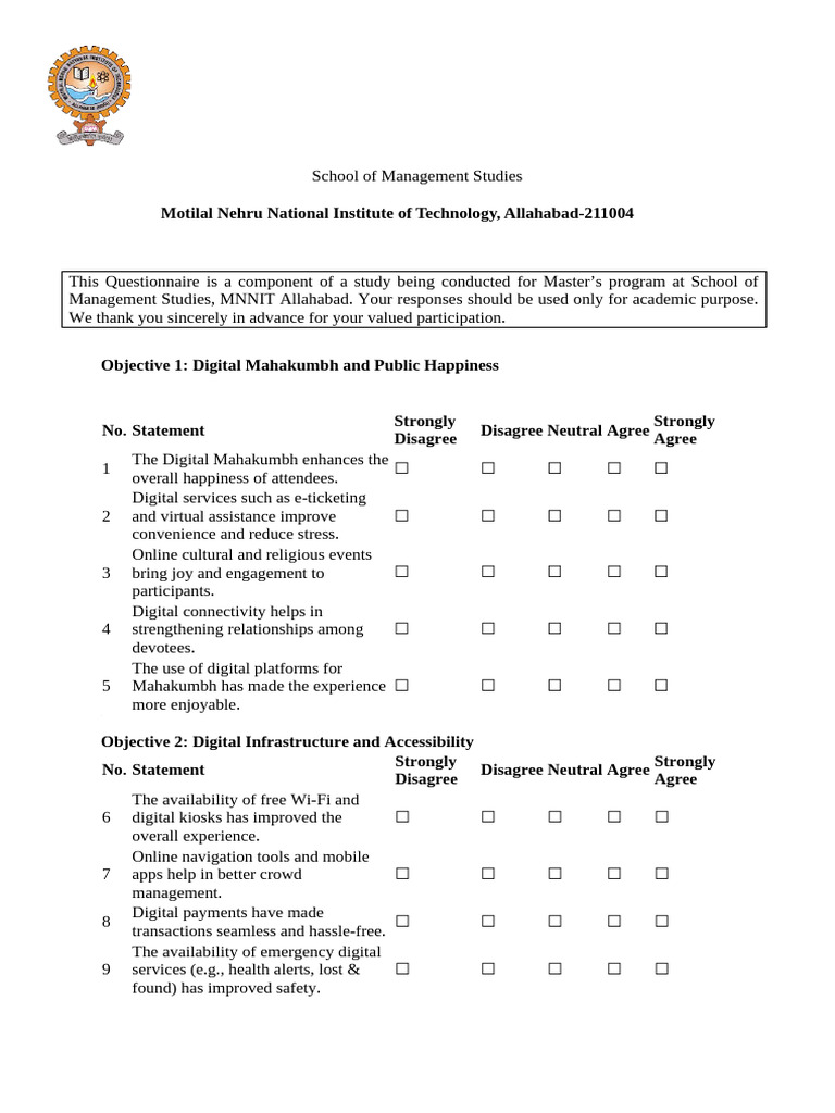 QUESTIONNAIRE | PDF