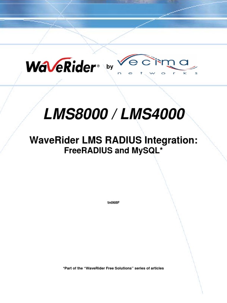 Free Radius and MySQL Linux Configuration v1.6.2 | PDF