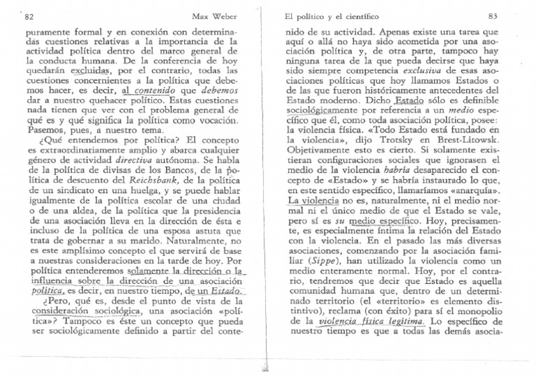 La Política y la Violencia en el Estado | PDF | Estado (política ...