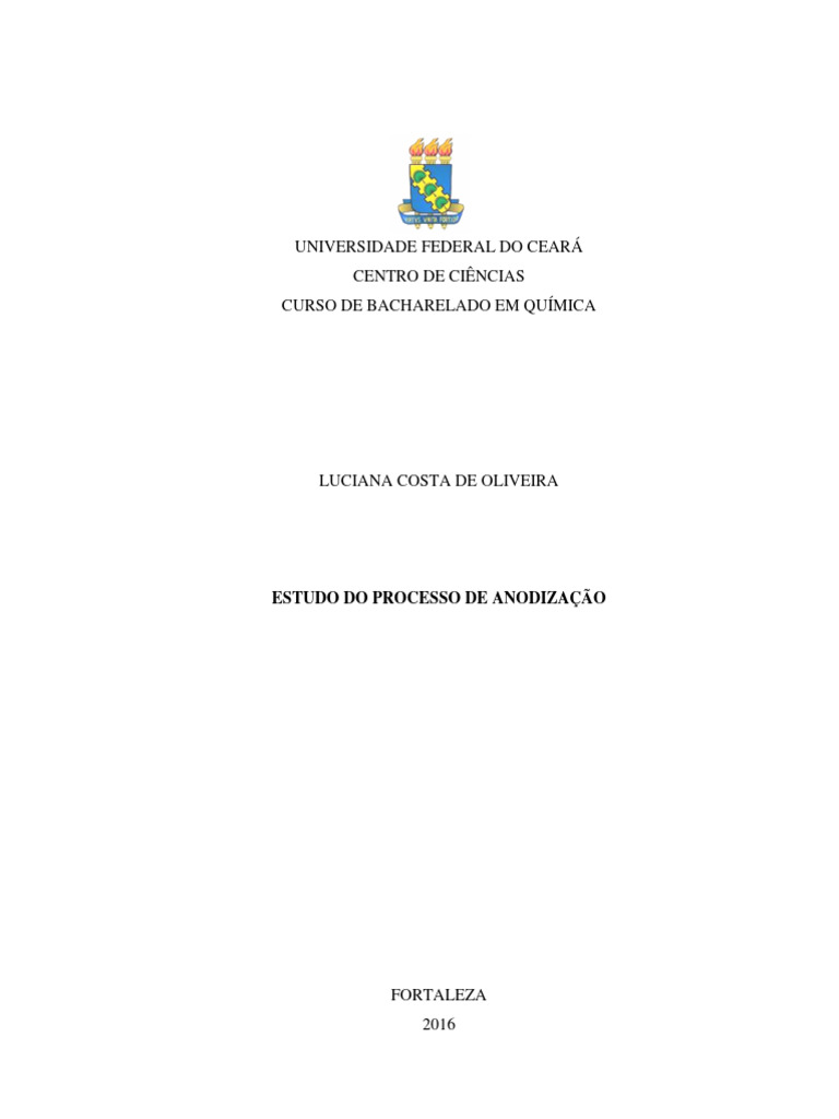Tcc anodiza o pdf hidr xido de s dio cido sulf rico