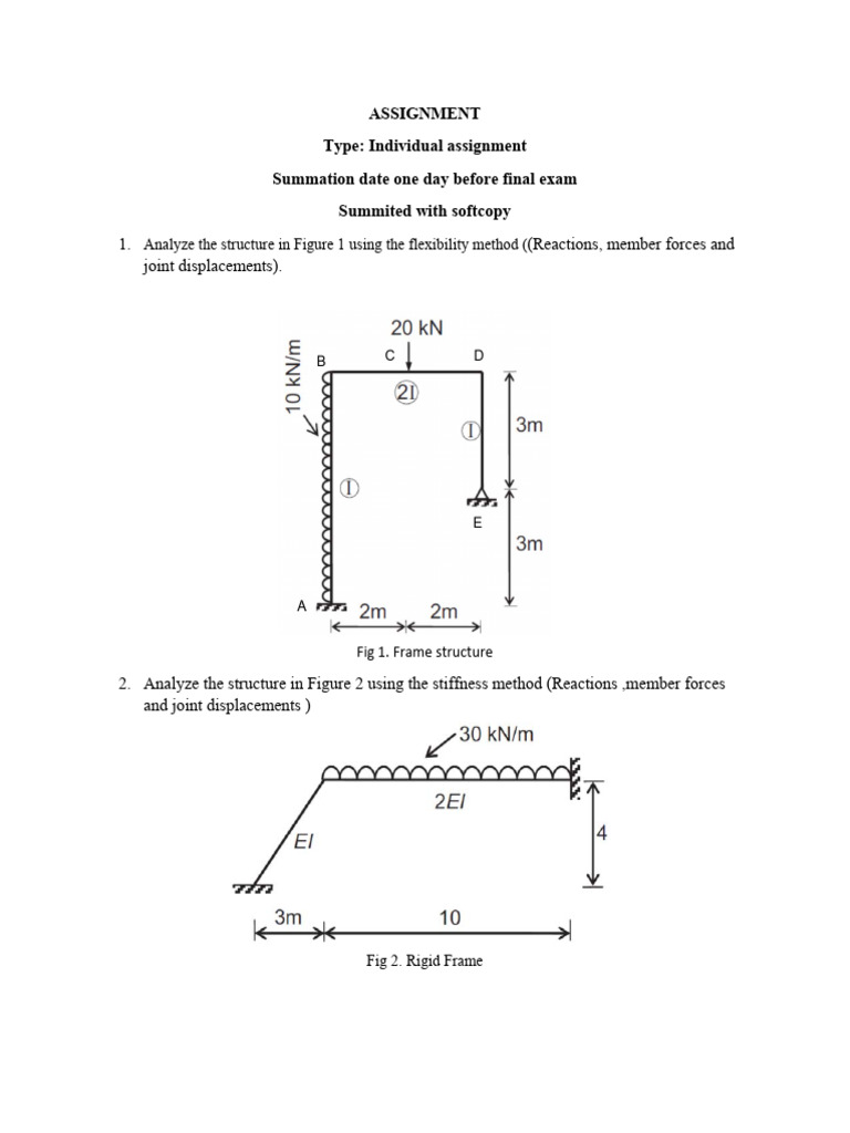 Truss Stiffness Matrix Analysis | PDF